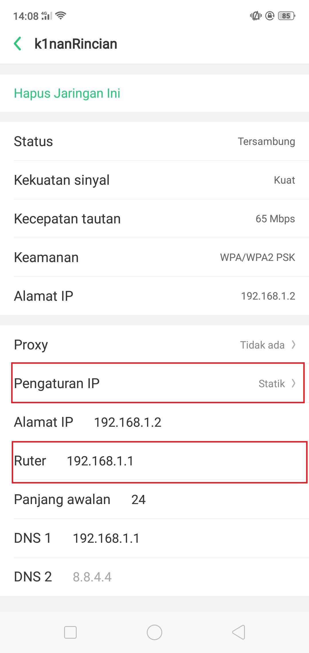 cara hack website dengan ip address di Android